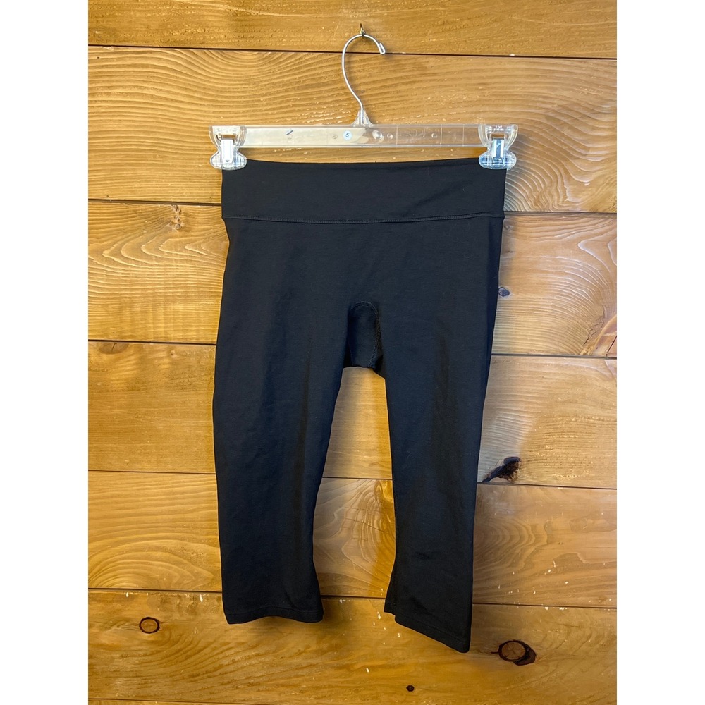 Spanx Crop Leggings High Waist Compression Athletic Black Athleisure‎